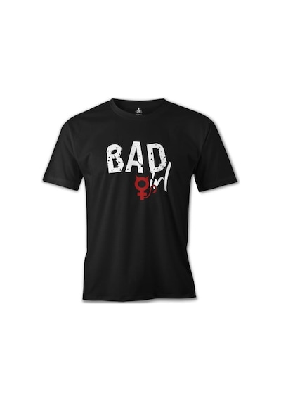 Bad Girl - Sin Siyah Erkek Tshirt