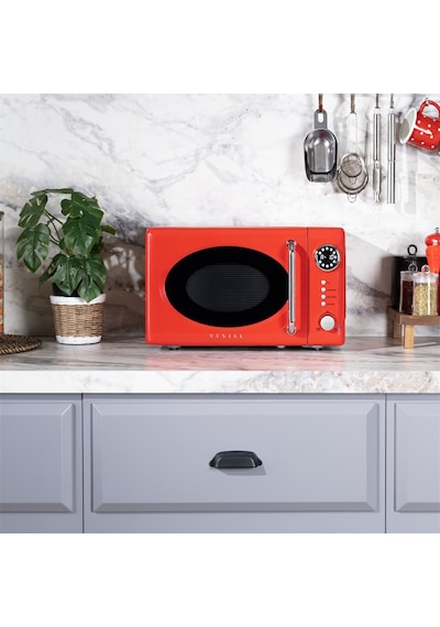 Vestel MD 20 YD Retro Kırmızı Mikrodalga Fırın