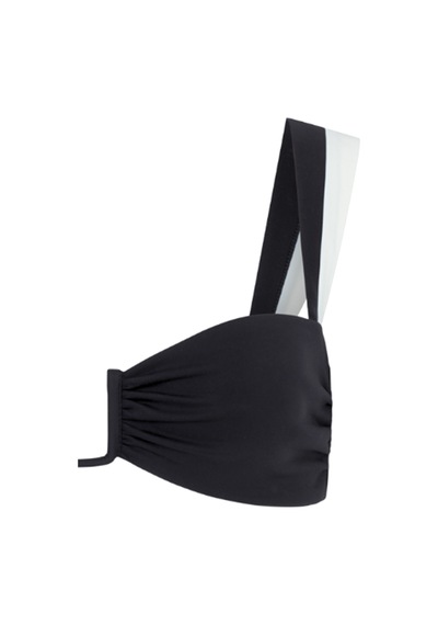 Away That Day Klasik Bağlamalı Bikini Üstü Siyah