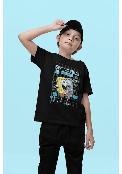 Sevbano Tasarım Süngerbob Comics Baskılı Unisex Çizgi Film Çocuk Tişört SIYAH Sevbano Tasarım Süngerbob Comics Baskılı Unisex Çizgi Film Çocuk Tişört SIYAH