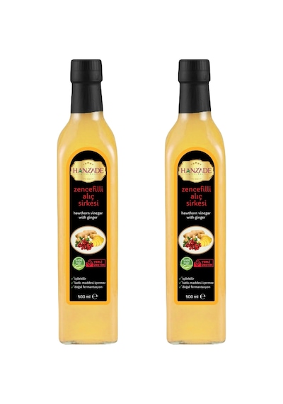 Hanzade Bitkisel Zencefilli Alıç Sirkesi 2 x 500 ML