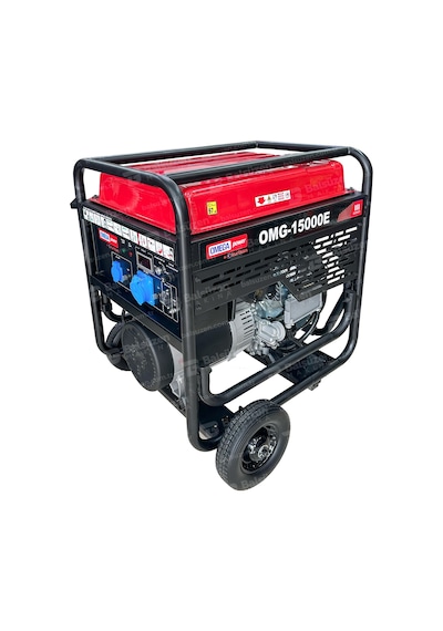 Omega OMG-15000E 15 Kva Monofaze İpli Benzinli Jeneratör