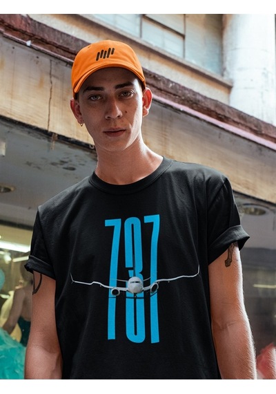 Flood Of Style Boeing 737 Siyah T-shirt