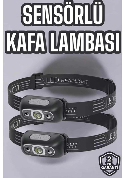 Mey İthalat Kafa Lambası Kamp Lambası Led Işık Şarjlı Ayarlanabilir Siyah 39441250
