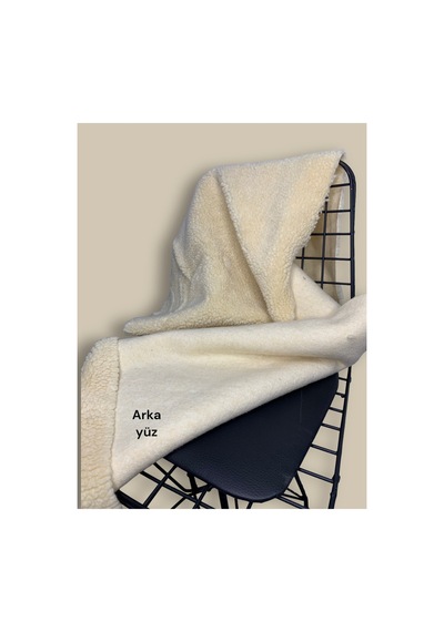 Ithal Snowtop , %80 Yün Peluş Kumaş Yüksek Kalite 50x150 Cm A Kalite Tekstil, Döşeme Açık Bej Açık Bej