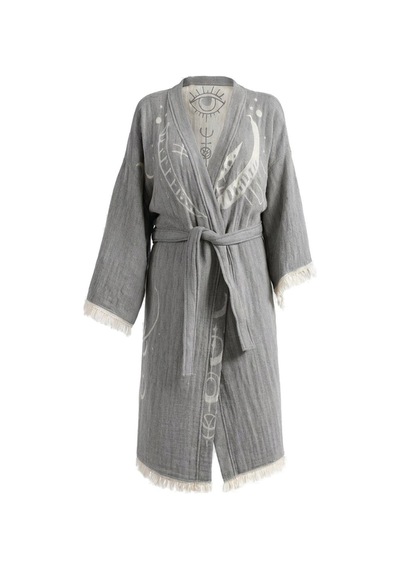 Brandsmiths Grey Crescent Eye Kimono Sarı