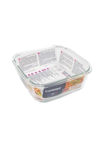 Luminarc Kare Cam Saklama Kabı 122 Cl 18x18x7 CM