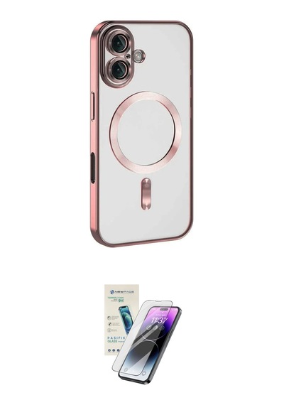 Cep 20-26 Apple Uyumlu İphone 16 Kılıf Nova Işık Özel Seri İkili Koruma Seti Najmaddin Mavi