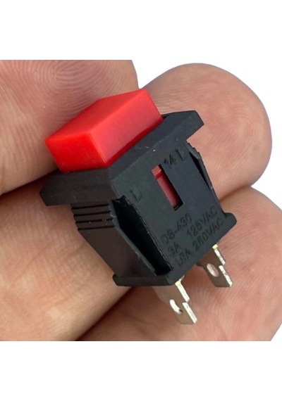 Ic-180k-0 Kare Buton Kırmızı Yaylı Ters Ds-430