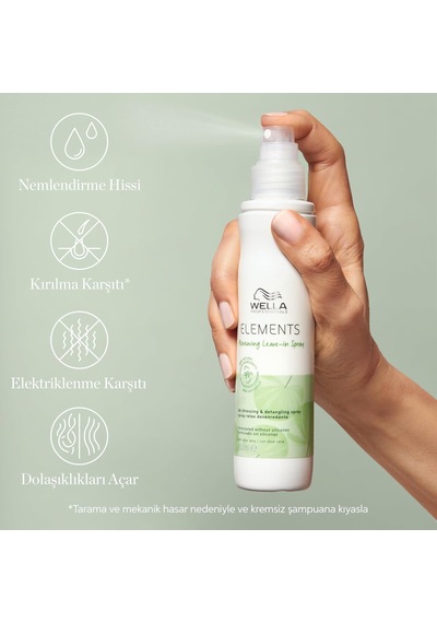 Elements Yenileyici Durulanmayan Sprey 150 Ml - Tüm Saç Tipleri İçin