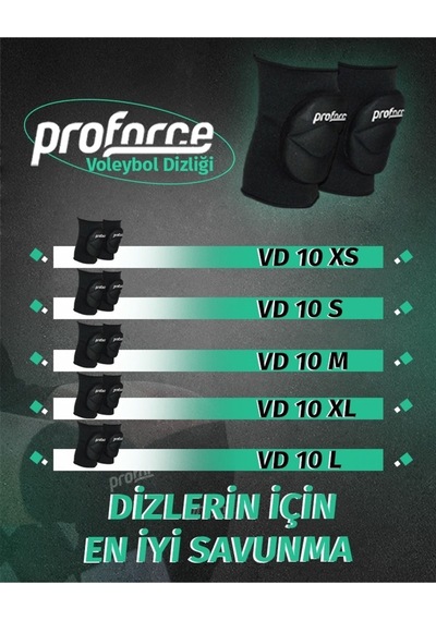 Proforce Vd10 Voleyol Dizliği Vd10m Siyah