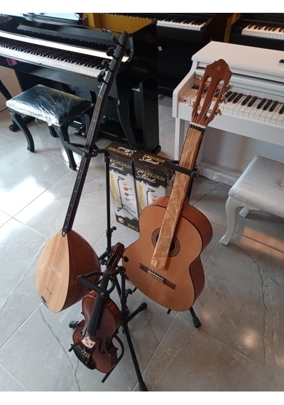 Enstrüman Standı Gitar - Bağlama - Keman - Pena Ve Mızrap Seti - Hediyeli