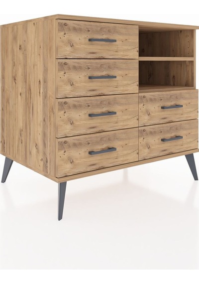 Kronos Şifonyer 2 Raflı 6 Çekmeceli 88x59x80 Çam-çam Çam Kronos Şifonyer 2 Raflı 6 Çekmeceli 88x59x80 Çam-çam Çam