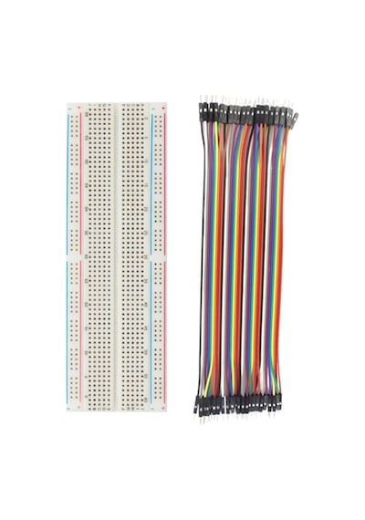 2'li Set: 830 Pin Breadboard 40 Pin Erkek-erkek Jumper Kablo