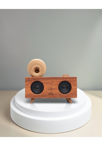 Çift Hoparlörlü Gramofon Speaker, Fm Radyo, Usb, Sd Kart Ve Aux Girişli