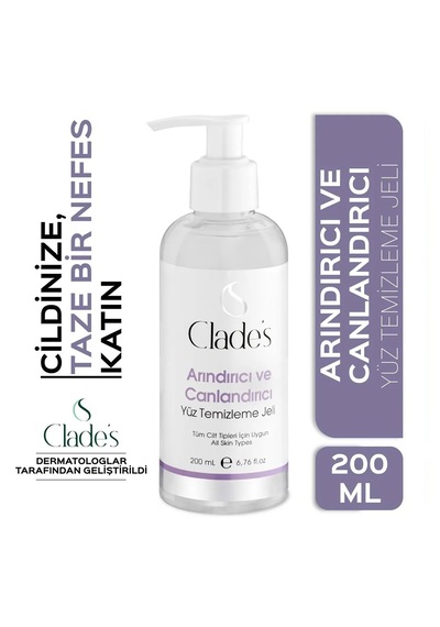 Clade's Arındırıcı Ve Canlandırıcı Yüz Temizleme Jeli 200 ML