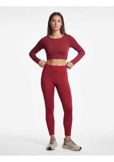 Koton Yüksek Bel Slim Fit Basic Spor Tayt Bordo 6wak40270nk Bordo