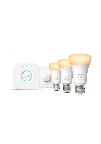 Philips HueWA 8-75W Beyaz Ambiyans Akıllı Başlangıç Seti 3'lü Akıllı Buttonlu E27