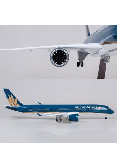Vietnam Airlines A350 Yolcu Uçağı Model Uçak 1/142 Ölçek 47cm