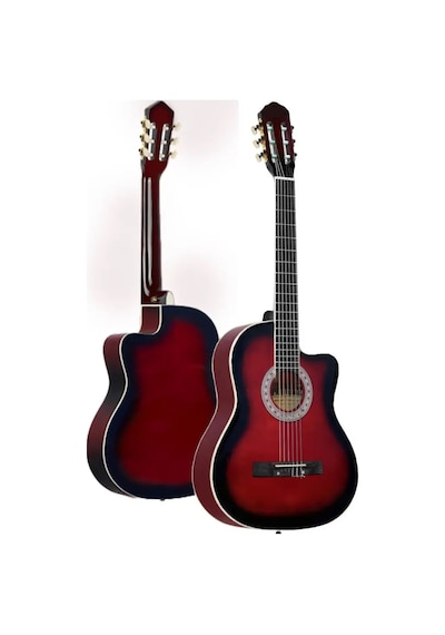 Bg3900 Kesik Kasa Kırmızı 4/4 Klasik Gitar Seti