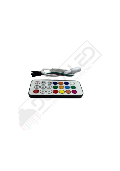 Sp104e Ws2811-ws2812 Volt Argb Pixel Kontrol Devresi 21 Tuşlu Rf Kumandalı Magic Led