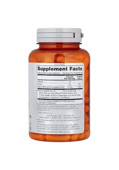 Now Foods Sports Amino Complete Glutamine & Arginine & Ornithine 120 Veg Caps Aromasız