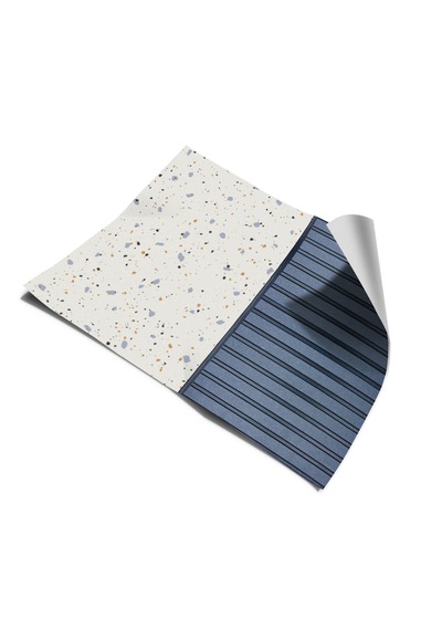 Duvar Folyosu Kendinden Yapışkanlı Ahşap Çıta Ve Terrazzo İbmd131