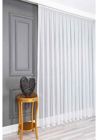 Evdepo Home Kullanıma Hazır Örme Tül Perde (540724560)
