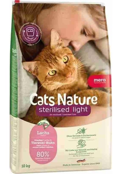 Mera Cats Nature Somonlu Kısırlaştırılmış Kedi Maması 10 Kg