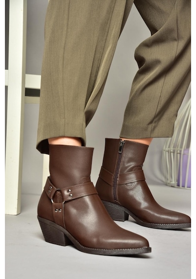 Fox Shoes T404400609 Kahverengi Kalın Topuklu Kadın Bot Kahverengi-suni Deri Kahverengi Fox Shoes T404400609 Kahverengi Kalın Topuklu Kadın Bot Kahverengi-suni Deri Kahverengi