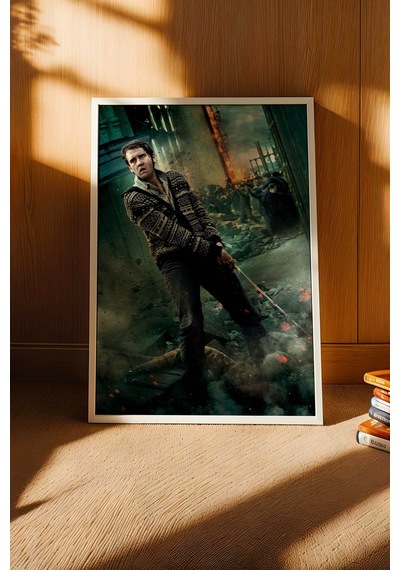 Neville Longbottom Gryffindor Kılıcı Çerçeveli Tablo - Lüks Harry Potter Kahramanlık Porteri Dekor Beyaz Neville Longbottom Gryffindor Kılıcı Çerçeveli Tablo - Lüks Harry Potter Kahramanlık Porteri Dekor Beyaz