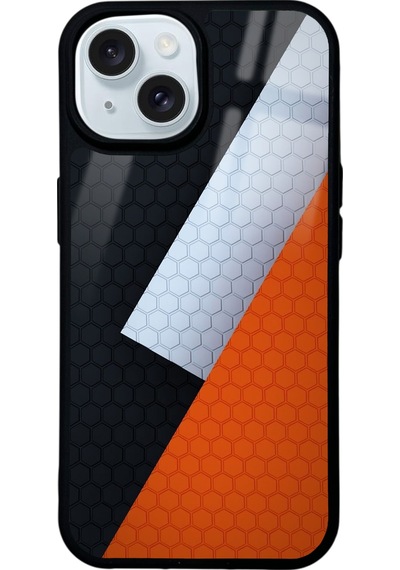 Apple Uyumlu iPhone 15 Vector Fold Tasarımlı Glossy Telefon Kılıfı Çok Renkli