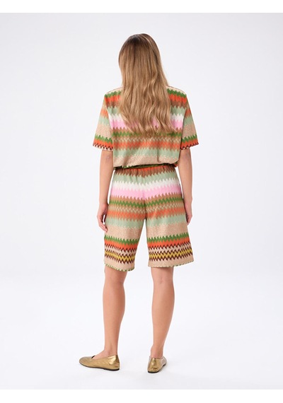 Faik Sönmez Resort Renkli Zigzag Desenli Beli Lastikli Örme Şort S26srt011 Us26srt011100 Multi Faik Sönmez Resort Renkli Zigzag Desenli Beli Lastikli Örme Şort S26srt011 Us26srt011100 Multi
