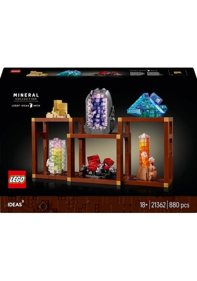 LEGO® Ideas Mineral Koleksiyonu 21362 - Taş Koleksiyoncusu Yetişkinler için Yaratıcı Model Yapım Seti (880 Parça)