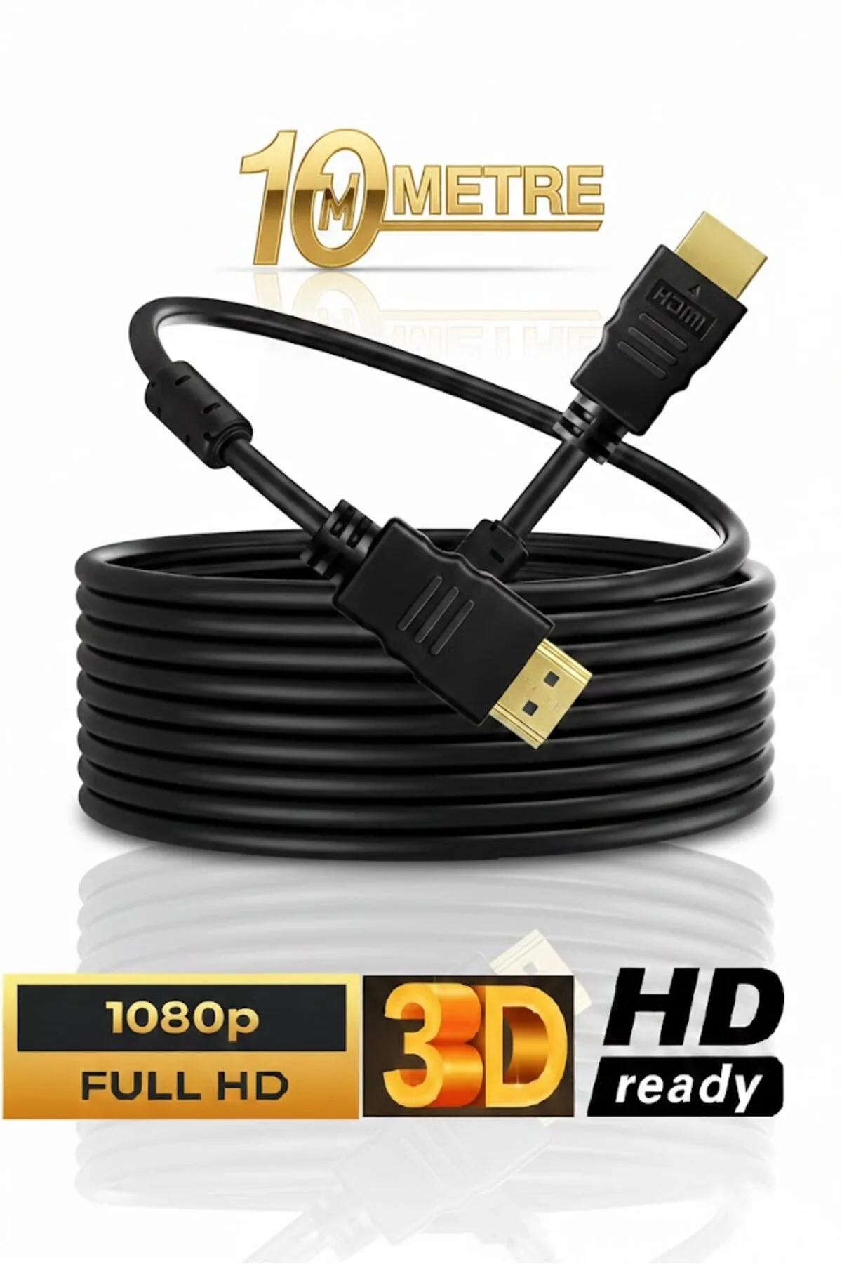 10 Metre 10m Hdmi Kablosu Lcd Laptop Hd Ara Bağlantı Erkek-erkek Tv Kablo Ps3 Ps4 Xbox Görüntü Kablo 001
