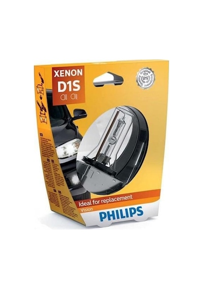85410 Philips D1S Xenon Far Ampulü 85V 35W 4600K Xenon Far Ampulü
