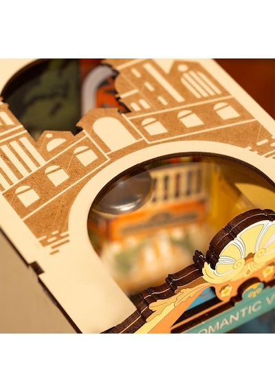 Rolife Tgb08 Venedik Romantic Venice Kitap Köşesi Dıy Minyatür Maket Model Seti Mini Dollhouse 3d Model Kit Detaylı Dekoratif Hobi Seti 3d Puzzle Tiny House