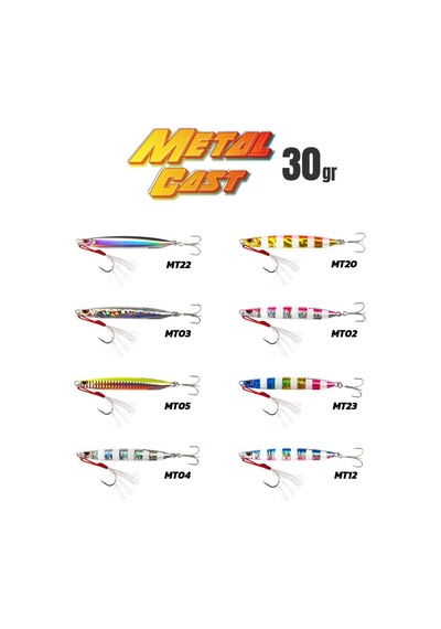 Fujin Metal Cast 30gr Shore Jig Metal Yem Mt02pinkzebraglow