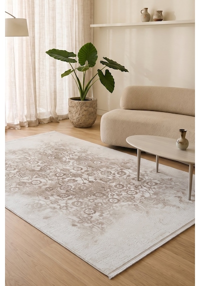 Romans Vizyon 3504 Kahverengi Eskitme Desenli Salon Halısı