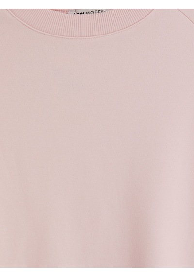 Lcw Modest Pembe Bisiklet Yaka Kadın Sweatshirt Tunik