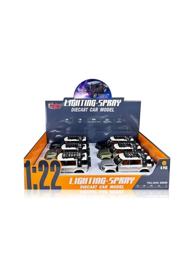 Hcl-510a Çek Bırak 1:22 Sesli Ve Işıklı Buharlı Df Metal Jeep Çok Renkli