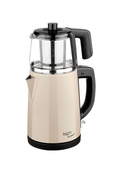 Leggno Gourmet Pro LE-GRM102GTMCR Cam Demlikli Çay Makinesi