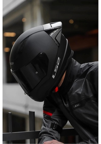 Rapıd 2 Race Mat Siyah Kask Siyah Cam + Spoıler Mat Siyah