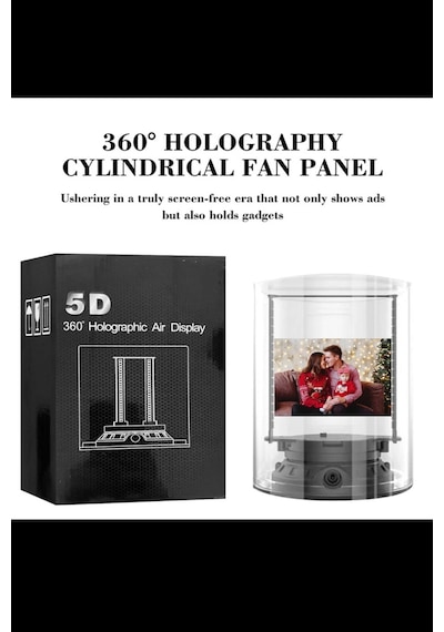 360 Masaüstü 5d Hologram 1080p Projeksiyon Fan