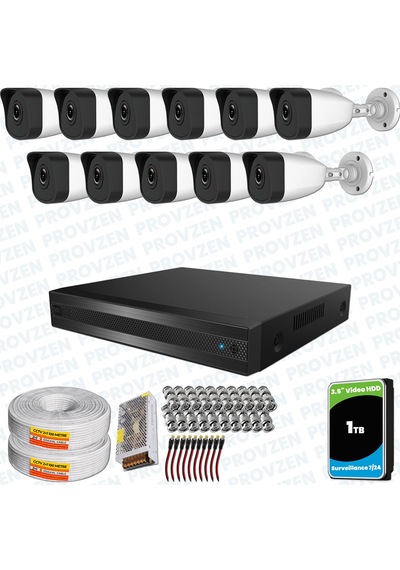 Provzen Rv Hilook 11 Kameralı Full Hd Geniş Açı Güvenlik Kamerası