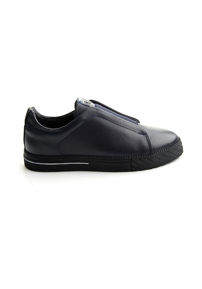 Bambi Lacivert Antik Hakiki Deri Erkek Sneaker E01610197141