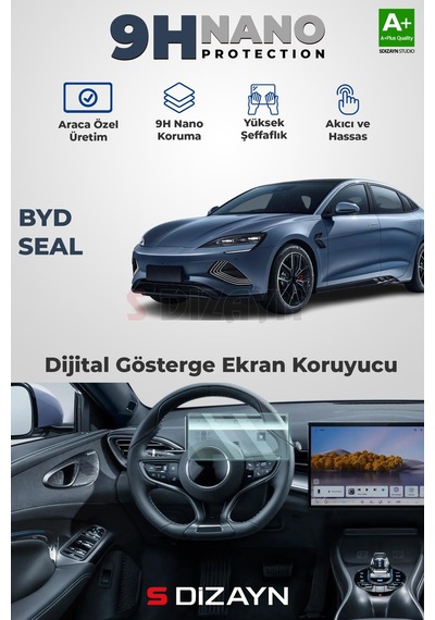 S-dizayn Byd Seal Awd 9h Nano Gösterge Ekran Koruyucu Parlak 2024 Üzeri A+ Kalite