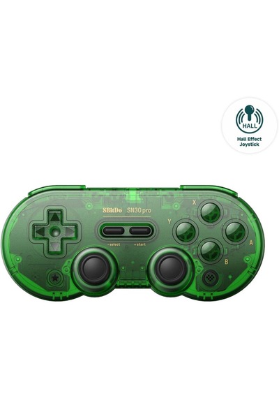 8bitdo Sn30 Pro Bluetooth Kablosuz Hall Effect Oyun Kolu Jade Yeşil- Switch/switch 2,pc,macos,android