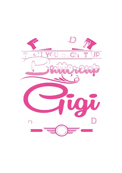 Paybuy Kadın Büyük Beden Gigi Annesi Temalı Espritüel Baskılı Kısa Kollu Siyah