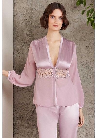 Pierre Cardin 6005 Kadın Saten Dantelli 6'lı Set-rose Rose